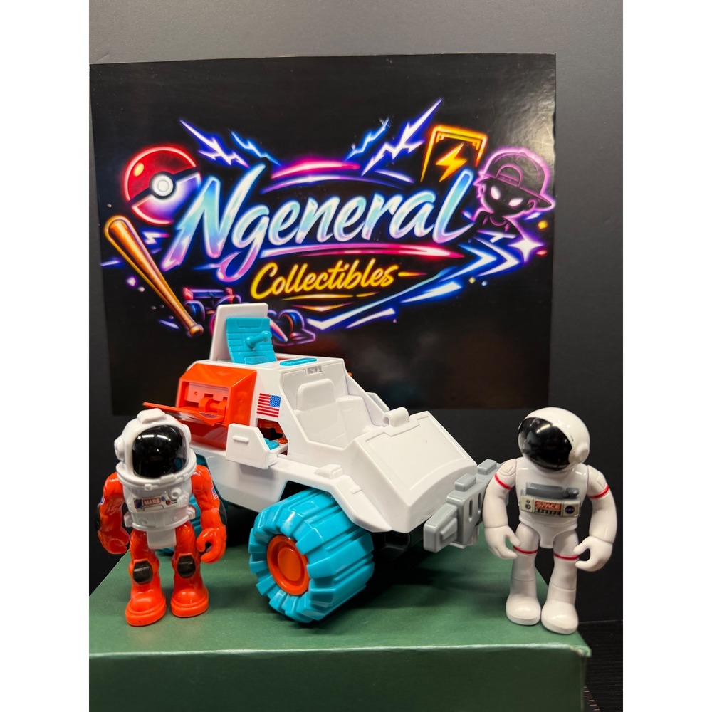 NASA Space Adventure Rover Playset with 2 Astronaut Figures White Orange Teal